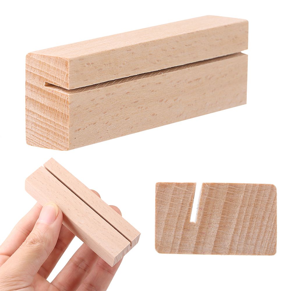 Engraved Wood Frame - Picture Frame Base Desk Card Natural