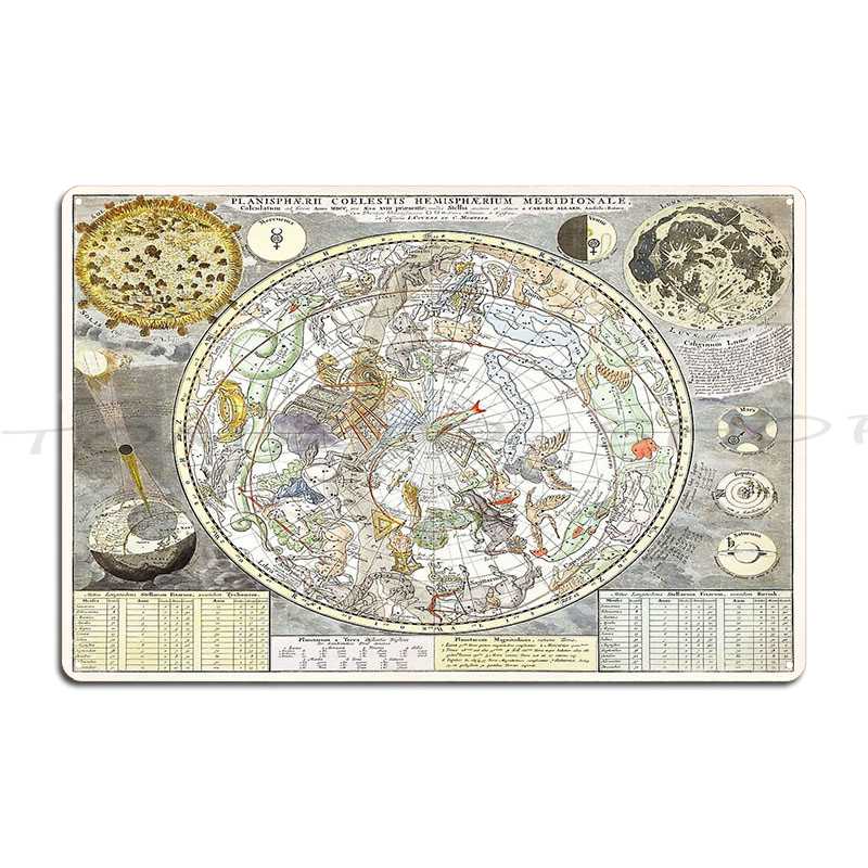 Custom Star Map - Star Map Of The Southern Starry