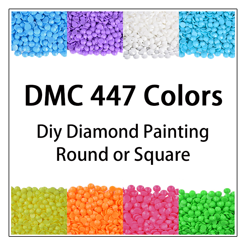 Photo Mosaic Print - DMC 447 Colors 5D Diy Diamond