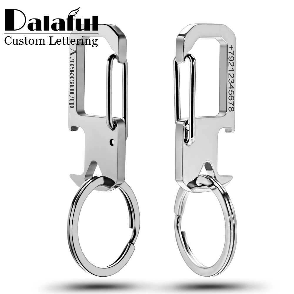 Initial Ring Custom - Stainless Steel Personalized Gift KeyChain Custom