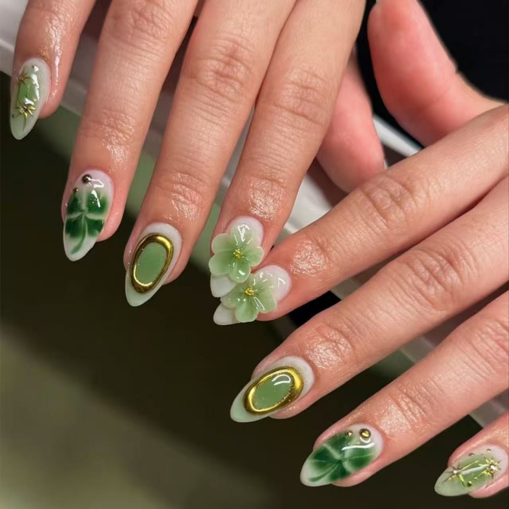 Pressed Flower Art - 24PCS Luxury Emerald Green Flower Press
