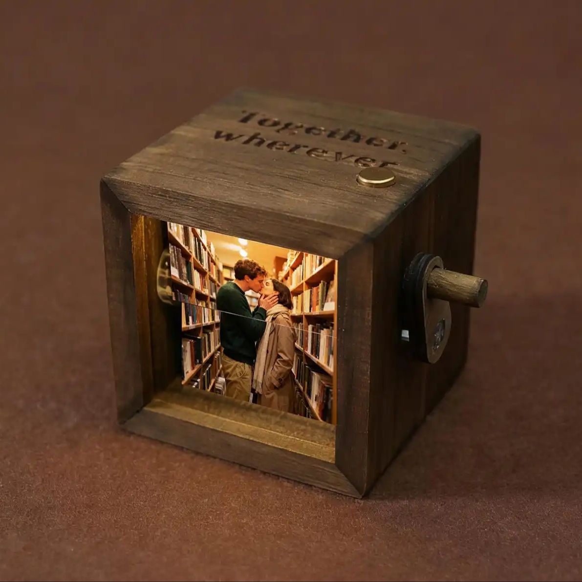 Custom Photo Book - Personalized Photo Flipbook Animation Box,Custom wood
