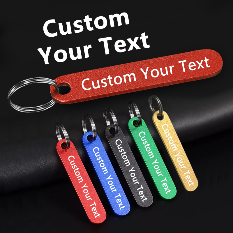 Initial Ring Custom - 1PC Personalized Stainless Steel Keychain Custom