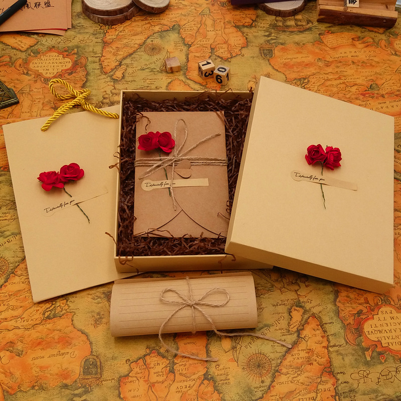Wax Seal Letter Kit - Invitation Envelope Gift Box Souvenir Retro