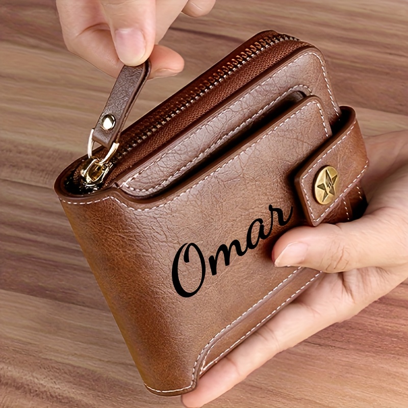 Personalized Name Box - Custom Name Men's Wallet Gift Stylish