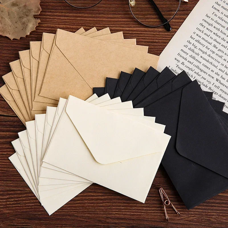 Wax Seal Letter Kit - 20/40/80PCS Classical White Black Kraft Blank
