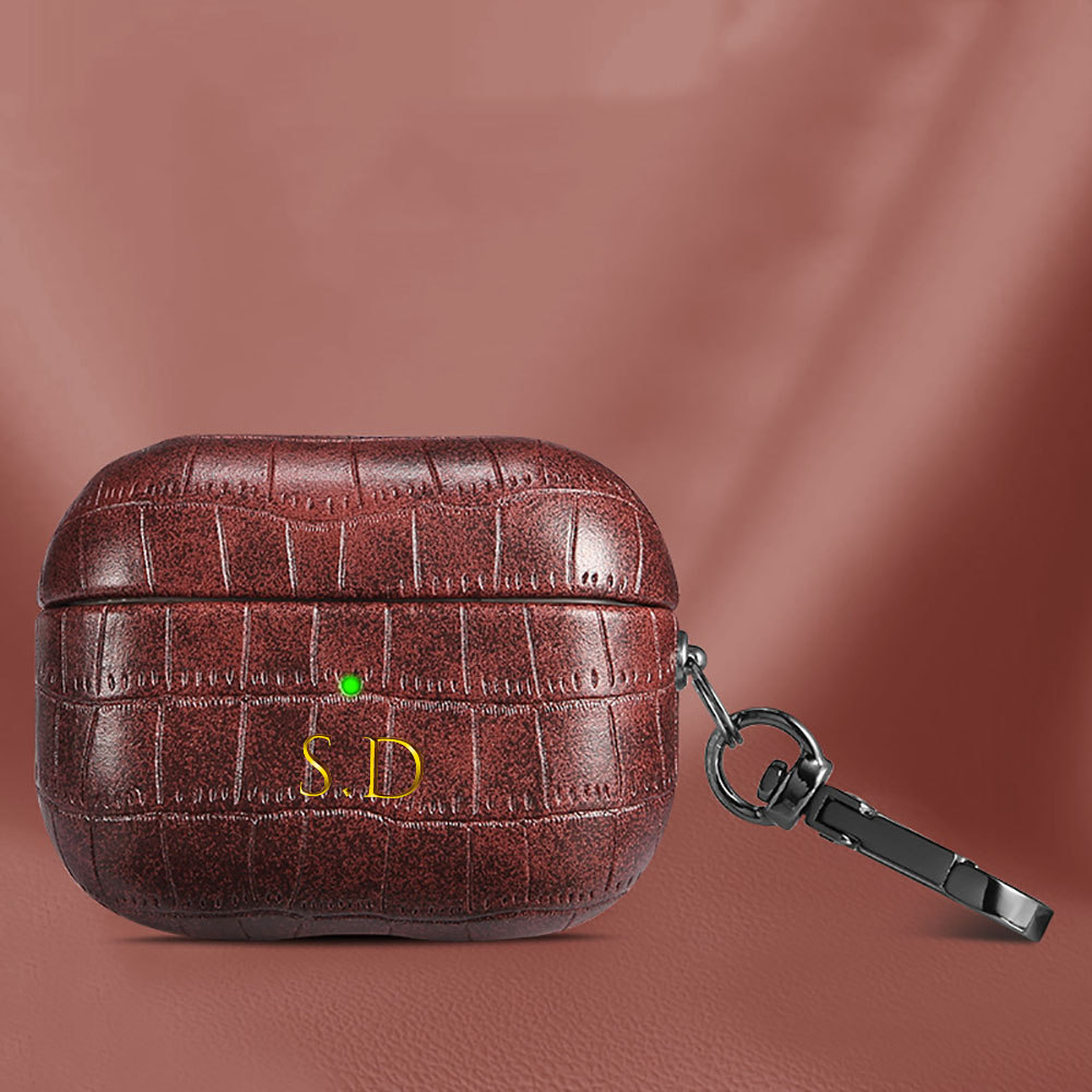 For Airpods 1 2 3 4 Pro 2 Luxu - Monogram Keychain Leather ulasan dan harga