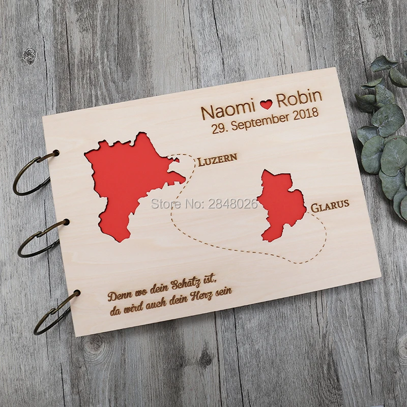 Rustic personalized wedding gu - Custom Photo Book ulasan dan harga
