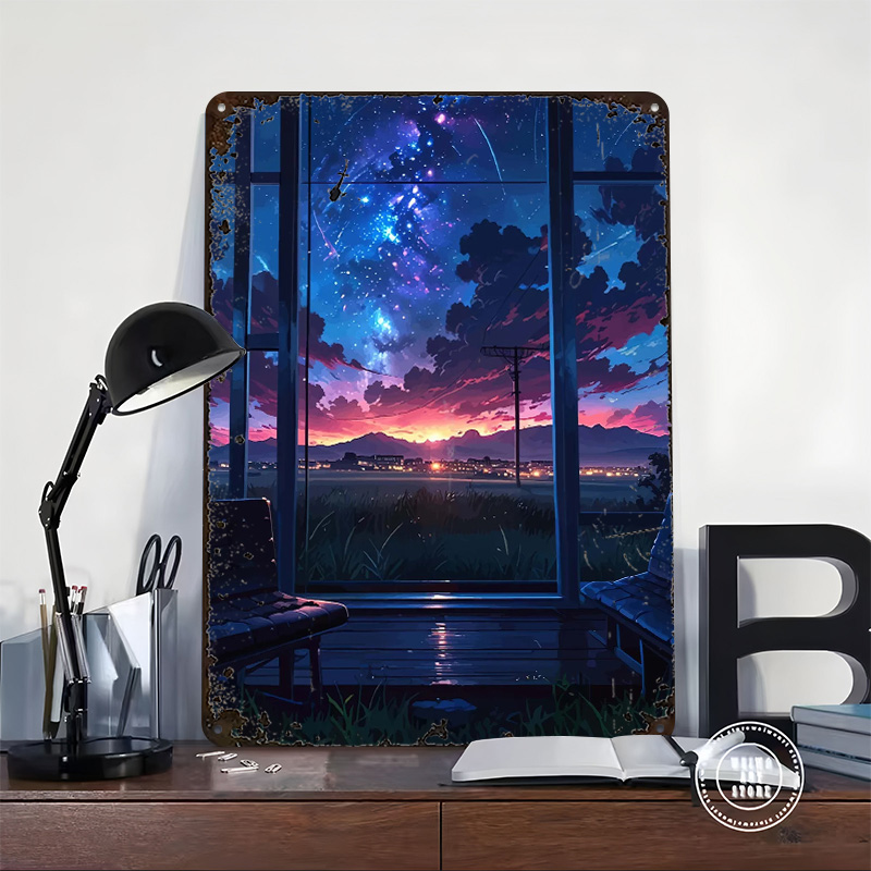 Anime Window View of Starry Ni - Custom Night Sky ulasan dan harga