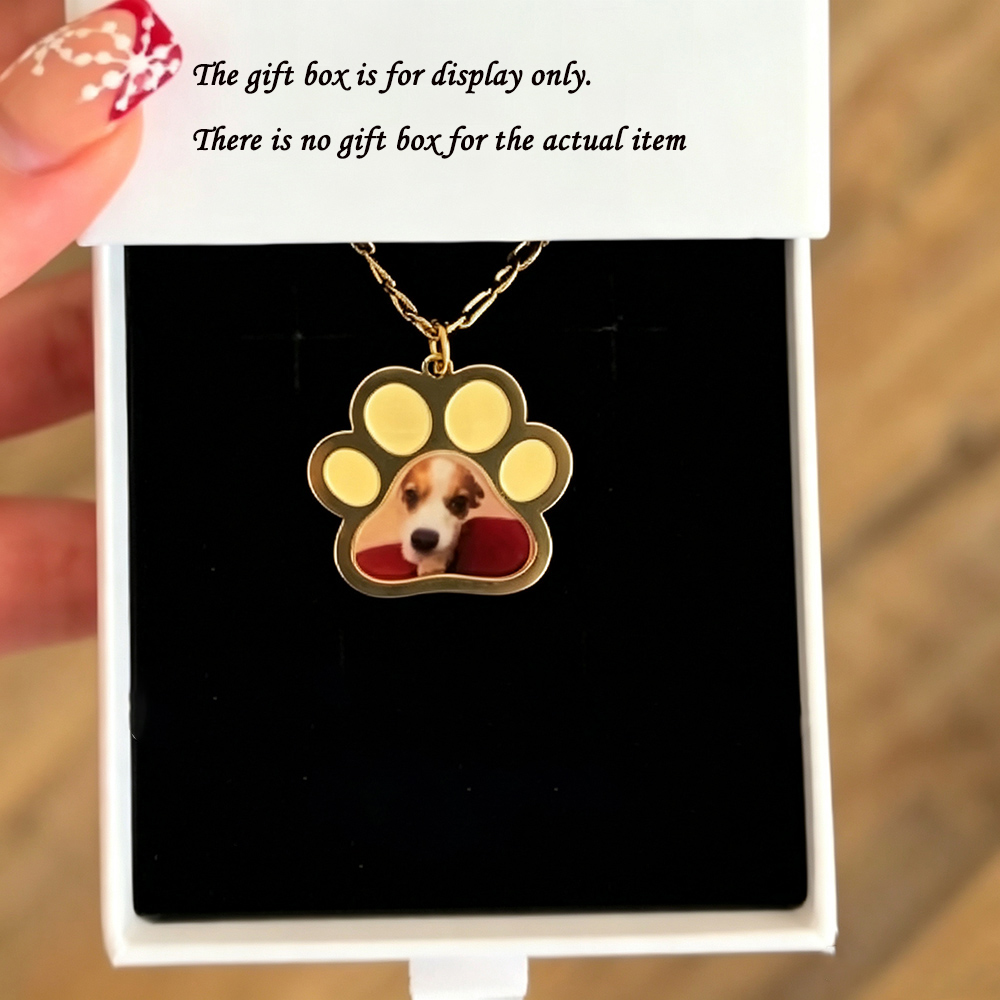 Personalized Pet Paw Colors Pr - Name Necklace Custom ulasan dan harga