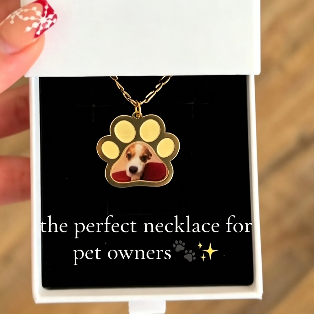 Personalized Pet Paw Colors Pr - Name Necklace Custom ulasan dan harga