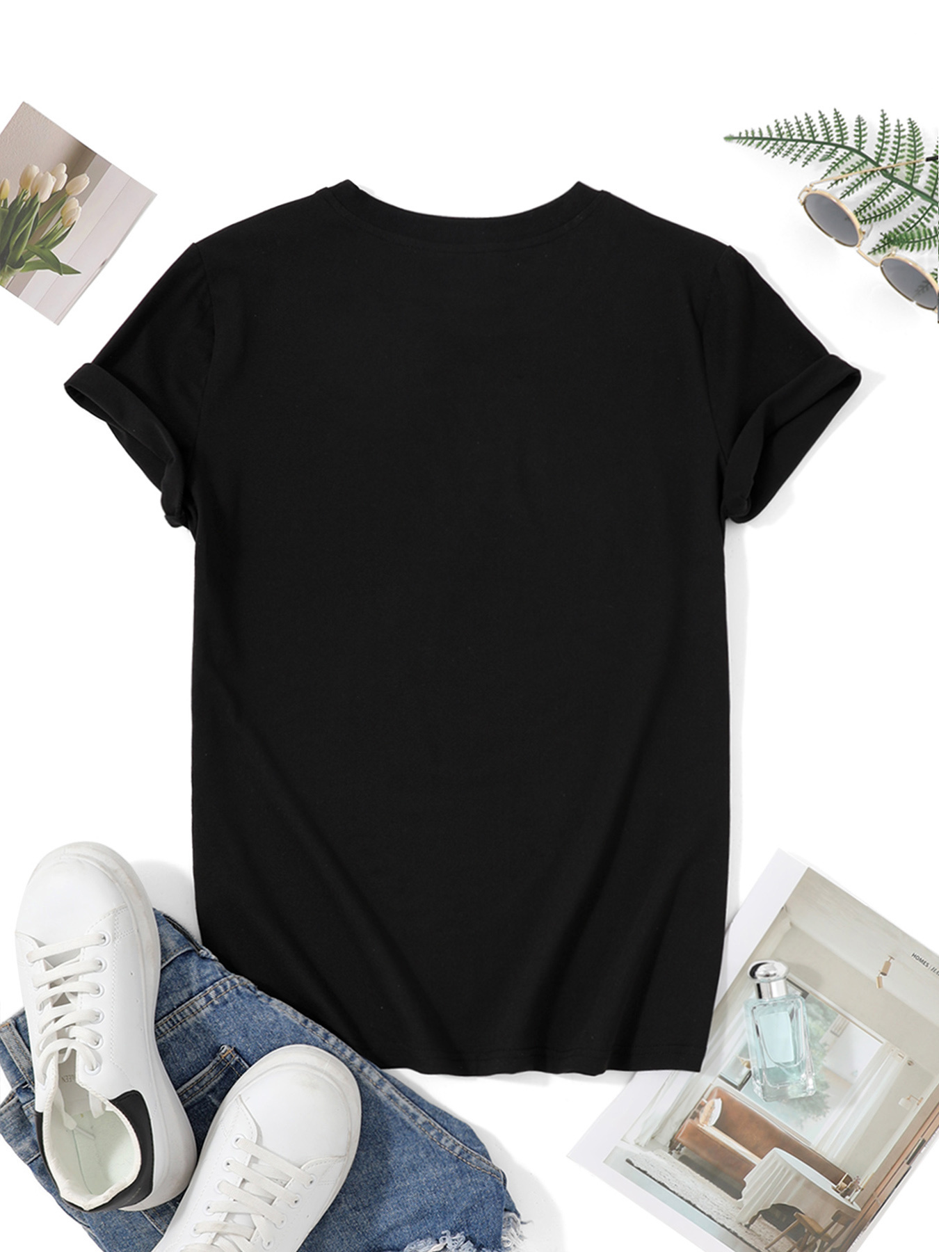 Plus Size Women Casual Round N - Family Tree Print ulasan dan harga