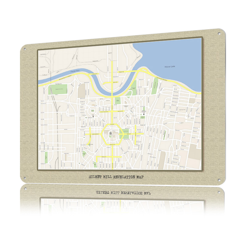 Silent Hill Revelation Map Met - Custom Map Poster ulasan dan harga