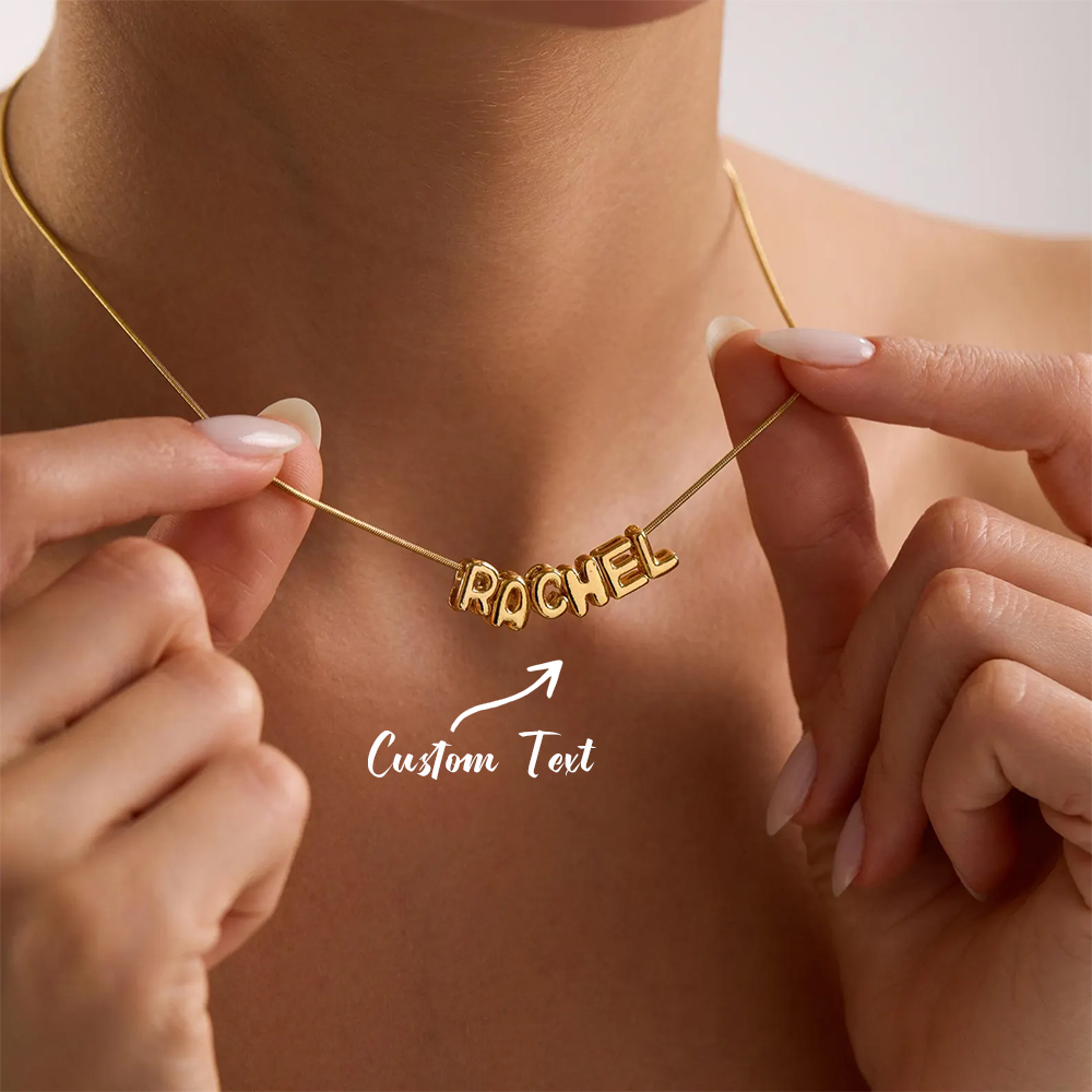 Custom Balloon Initial Name Ne - Name Necklace Custom ulasan dan harga