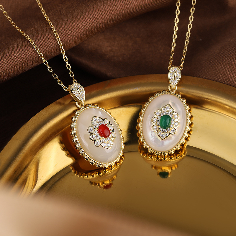 Women's Fashion Light Luxury F - Birth Flower Necklace ulasan dan harga