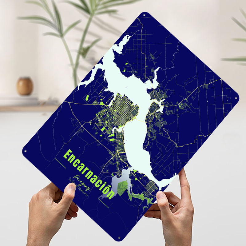 Encarnación Decoration Home De - Custom Map Poster ulasan dan harga