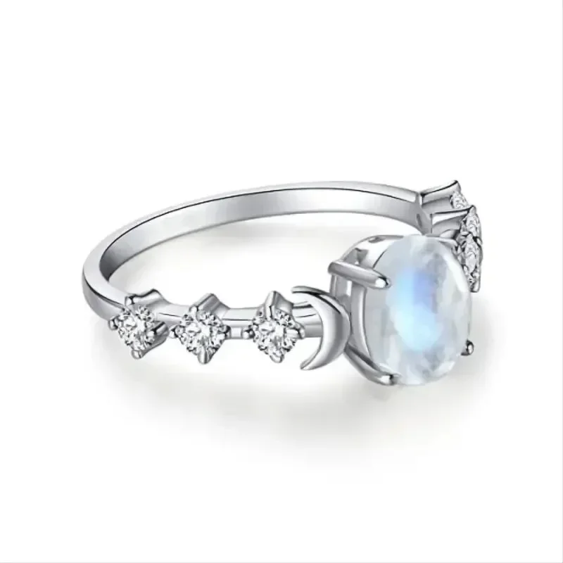 Oval Shaped Moonstone Curved M - Custom Night Sky ulasan dan harga