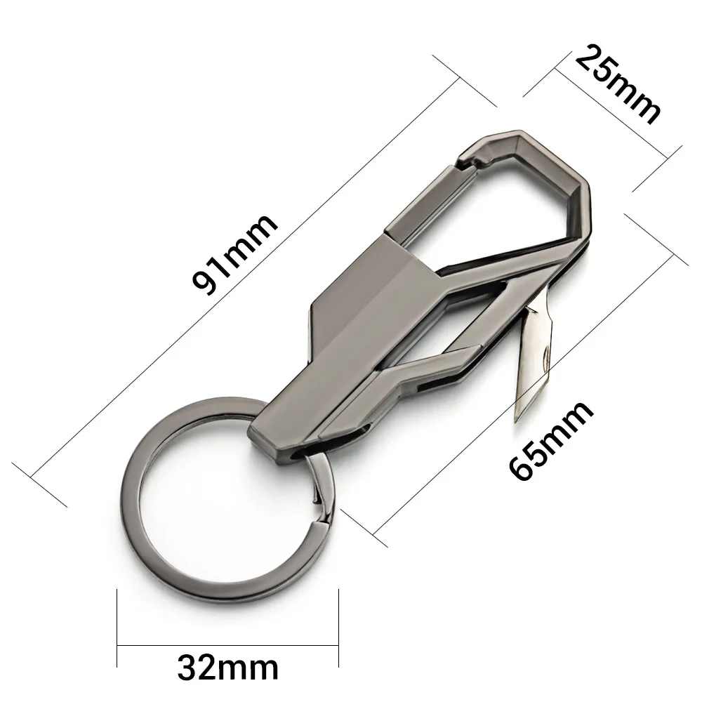 Mini Knife Keychain Foldable P - Initial Ring Custom ulasan dan harga
