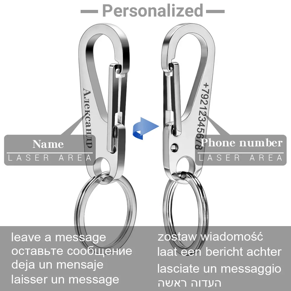 304 Stainless Steel Keyring Pe - Initial Ring Custom ulasan dan harga