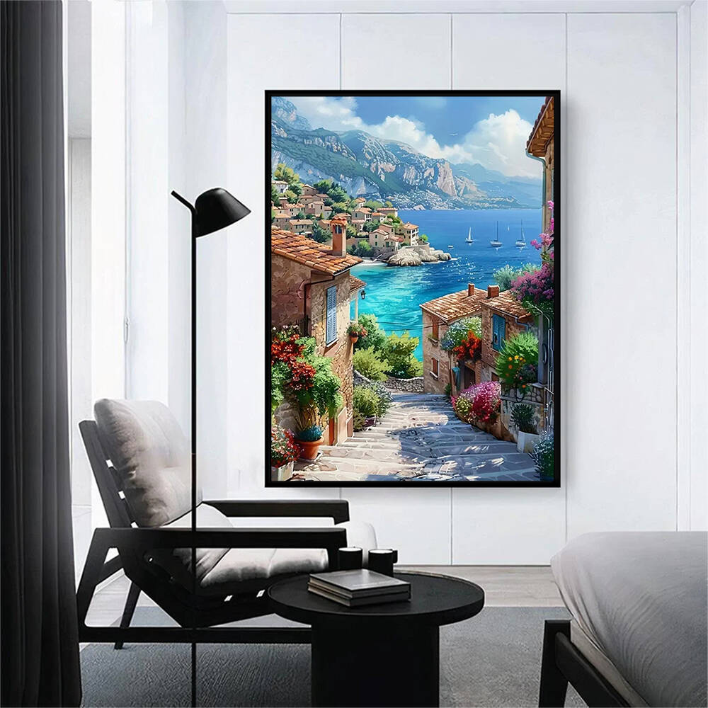 1pc frameless  Diamond Paintin - Photo Mosaic Print ulasan dan harga