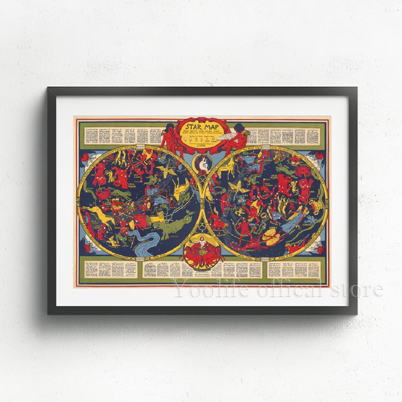 1pc Celestial Planisphere Map  - Custom Star Map ulasan dan harga