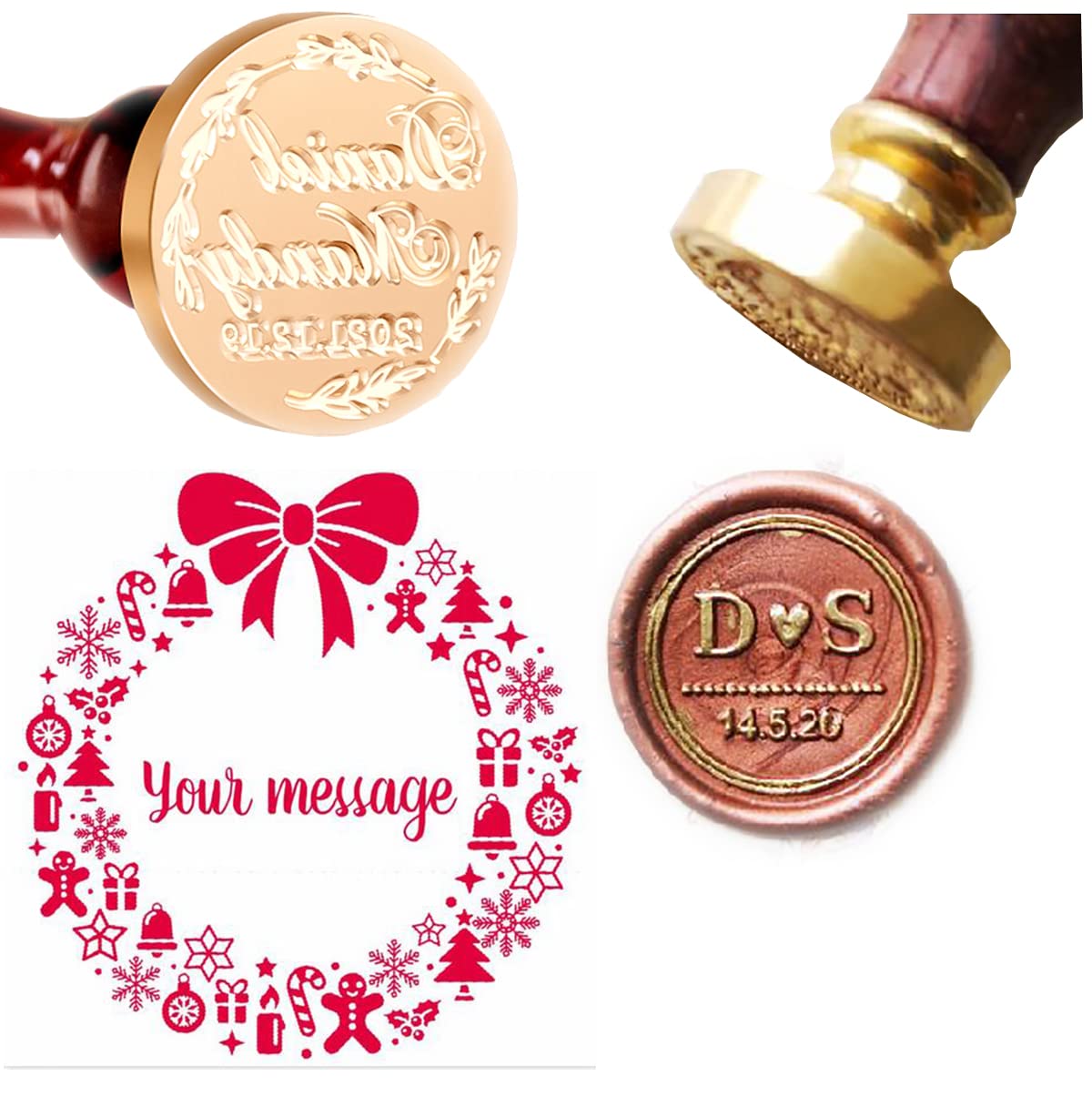 Custom Letter Wax Seal Stamp K - Wax Seal Letter Kit ulasan dan harga