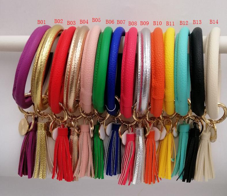 Sunflower Cactus Monogrammed K - Monogram Keychain Leather ulasan dan harga