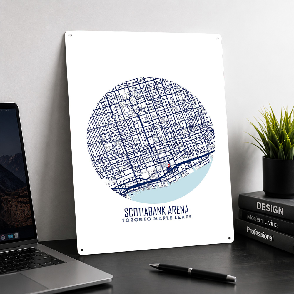 Scotiabank Arena Map Metal Pos - Custom Map Poster ulasan dan harga