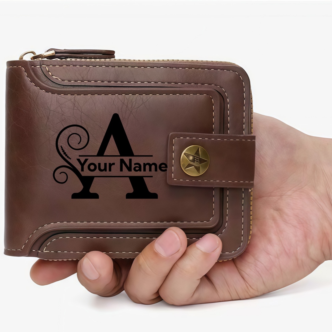 Men's Custom Wallet - Personal - Personalized Name Box ulasan dan harga