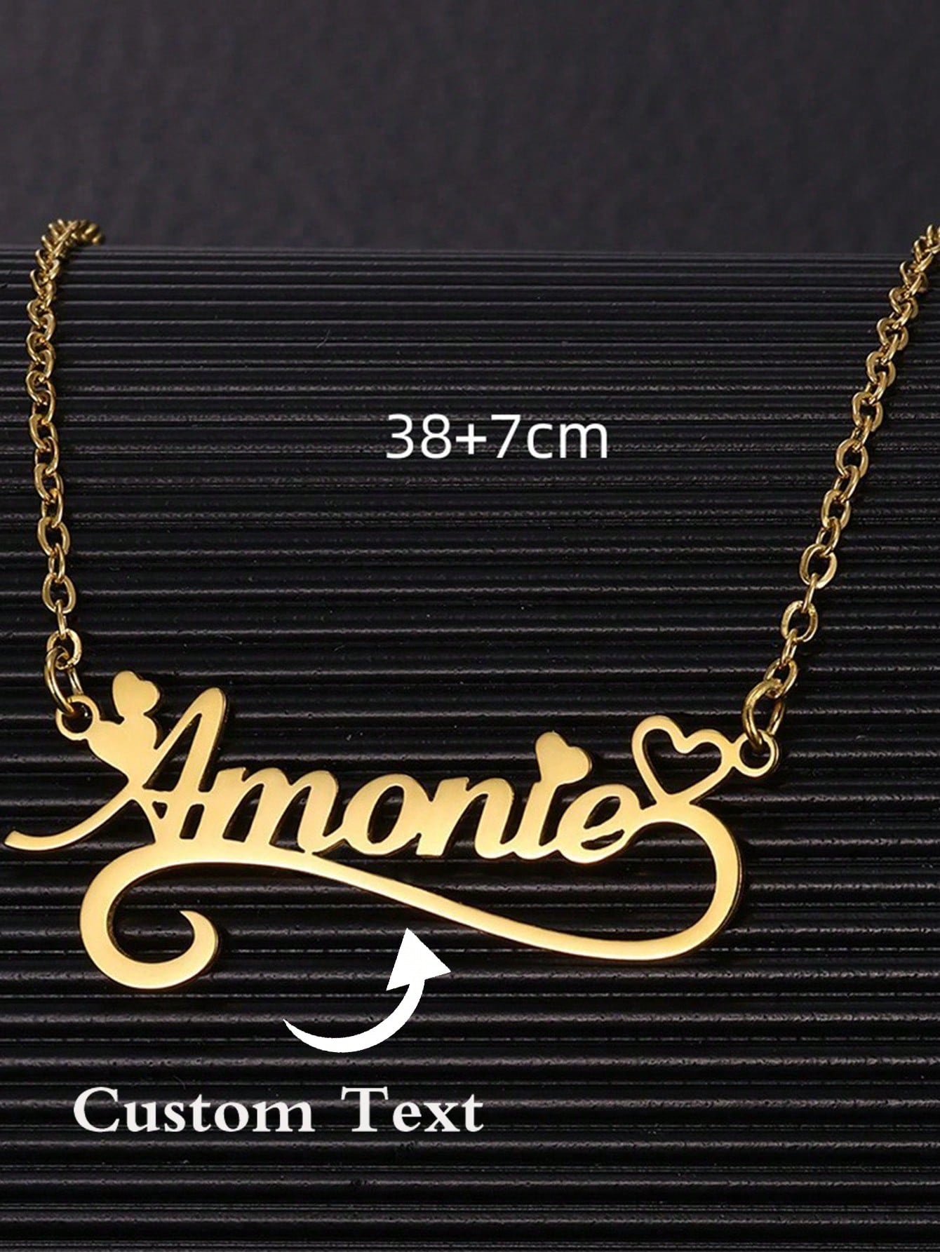 Custom Name Hollow Heart Neckl - Name Necklace Custom ulasan dan harga