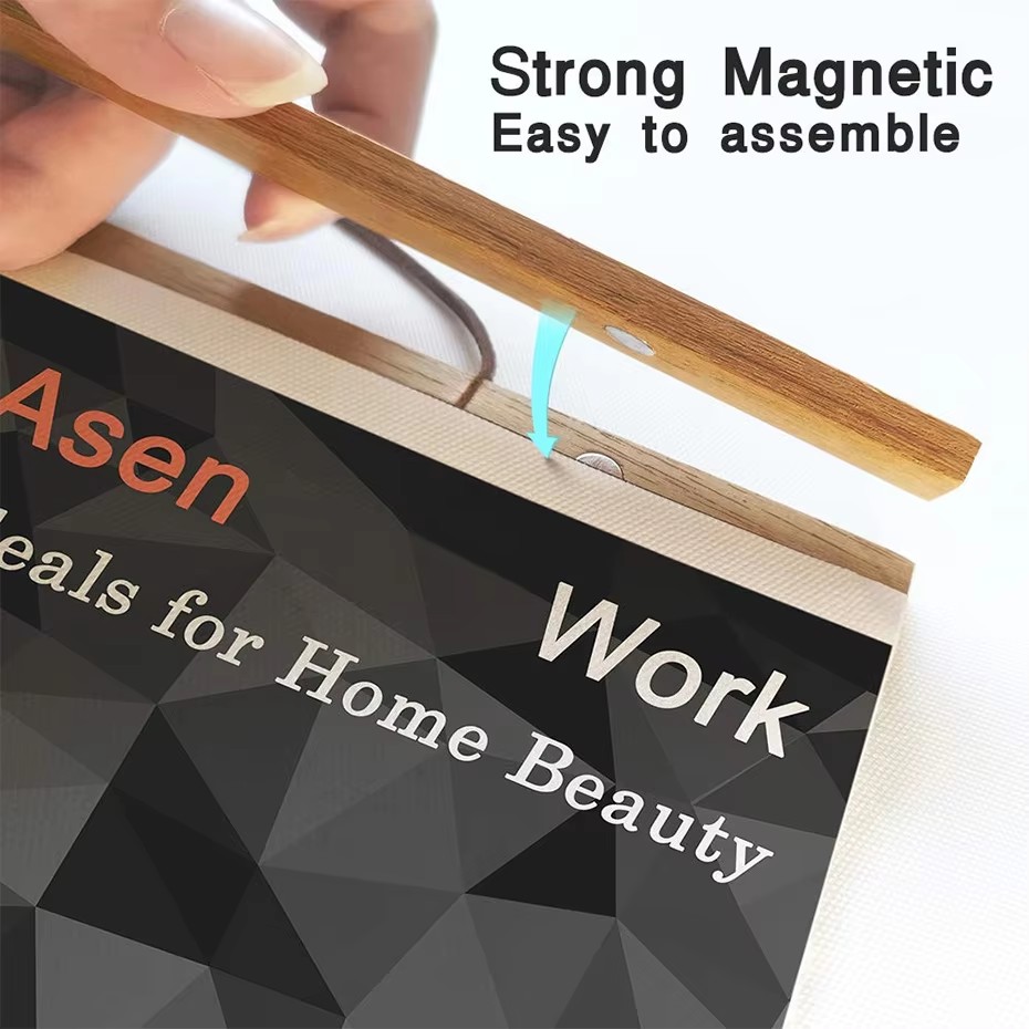 7 Colors 30 40 50cm Magnatic P - Engraved Wood Frame ulasan dan harga