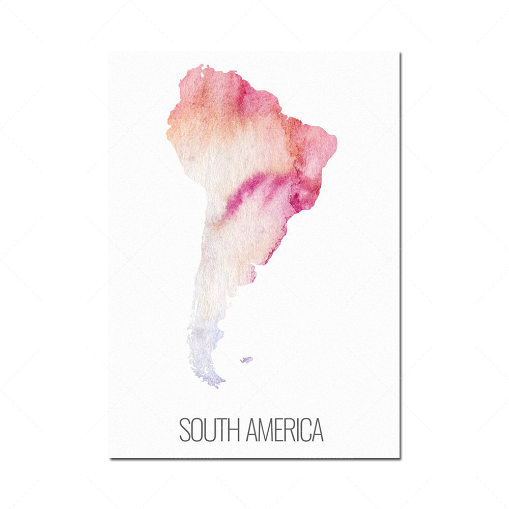 6 continent poster set, North  - Custom Star Map ulasan dan harga
