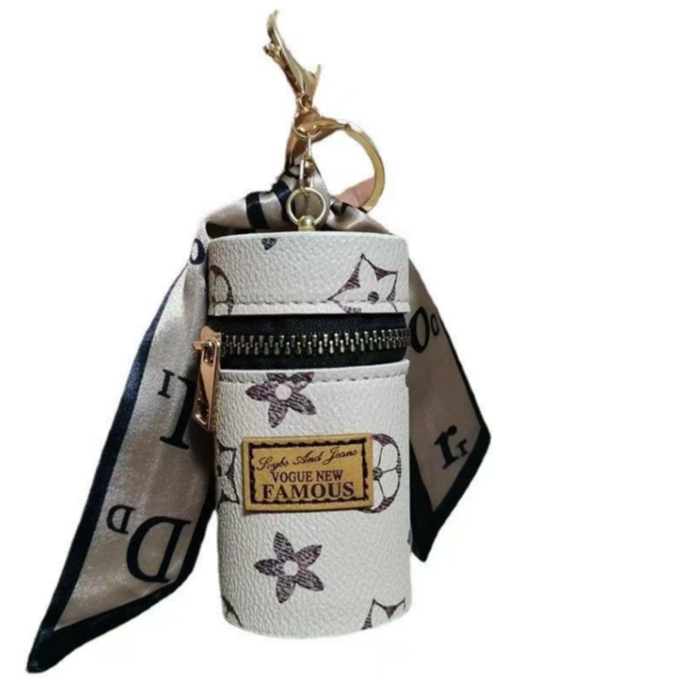 Off-White Floral Monogram Cyli - Monogram Keychain Leather ulasan dan harga