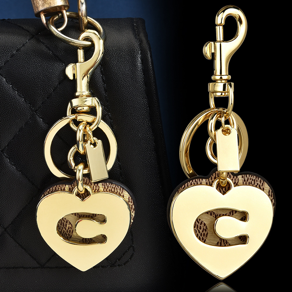 Initial C Monogram Bag Charm K - Monogram Keychain Leather ulasan dan harga