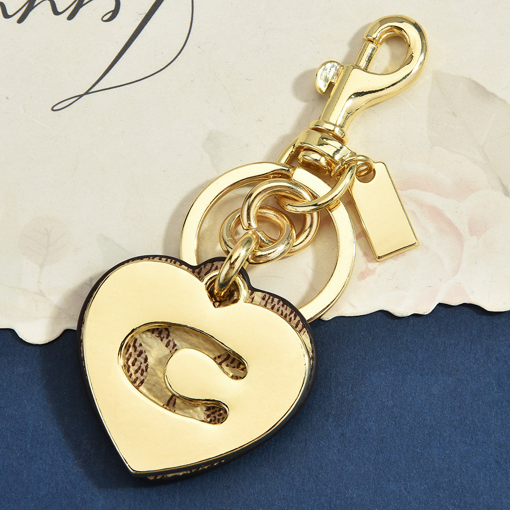 Initial C Monogram Bag Charm K - Monogram Keychain Leather ulasan dan harga