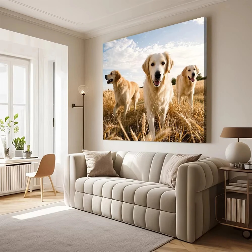 Custom Pet Photo Canvas Print  - Pet Portrait Custom ulasan dan harga