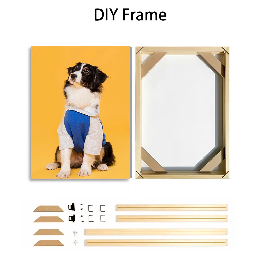 Custom Pet Photo Canvas Print  - Pet Portrait Custom ulasan dan harga