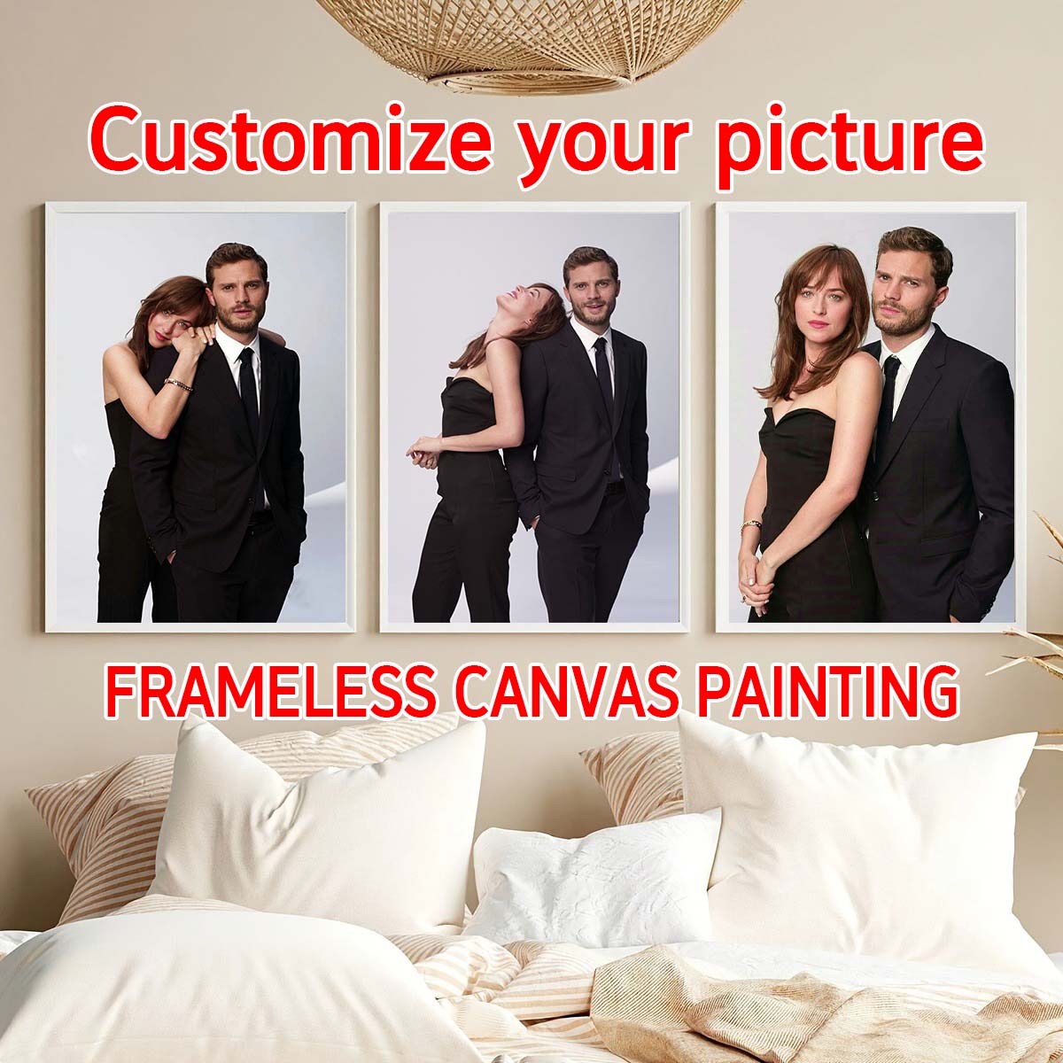 Custom Print Canvas Painting F - Pet Portrait Custom ulasan dan harga