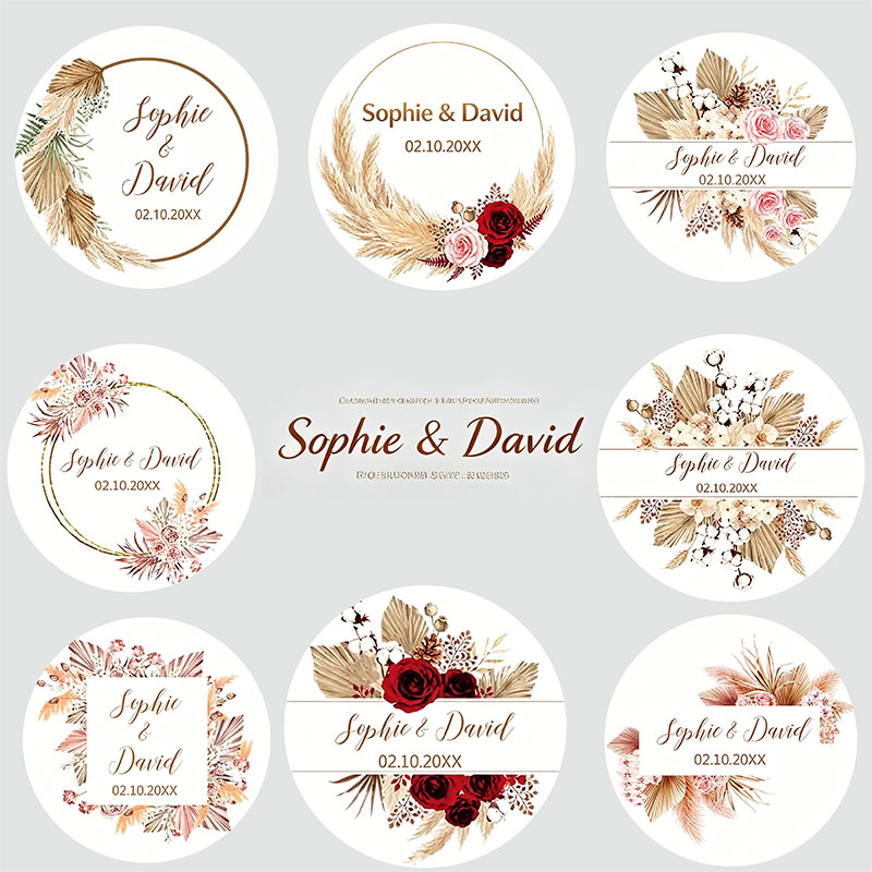 Personalized Boho Dried Pampas - Personalized Name Box ulasan dan harga