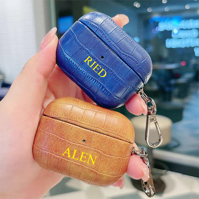 Custom Name Crocodile Leather  - Monogram Keychain Leather ulasan dan harga