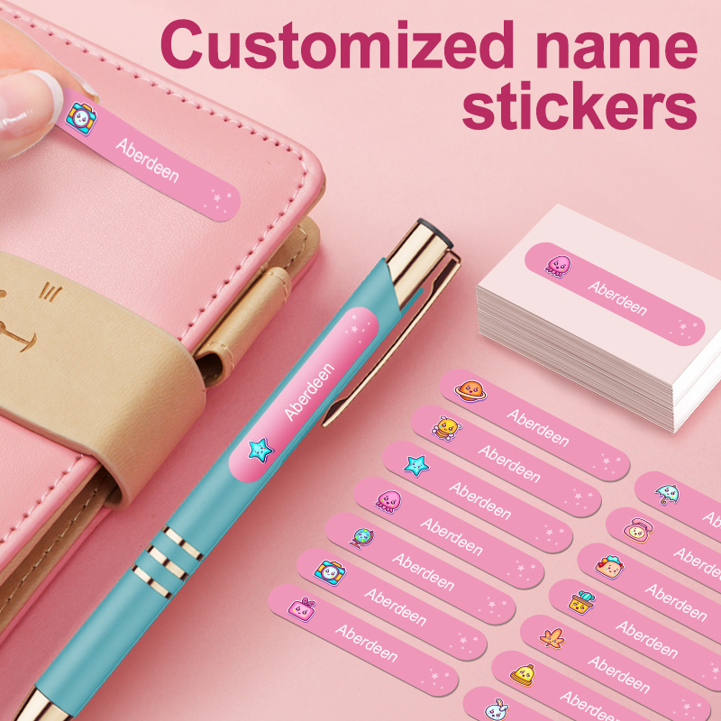 Personalized Waterproof Sticke - Personalized Name Box ulasan dan harga