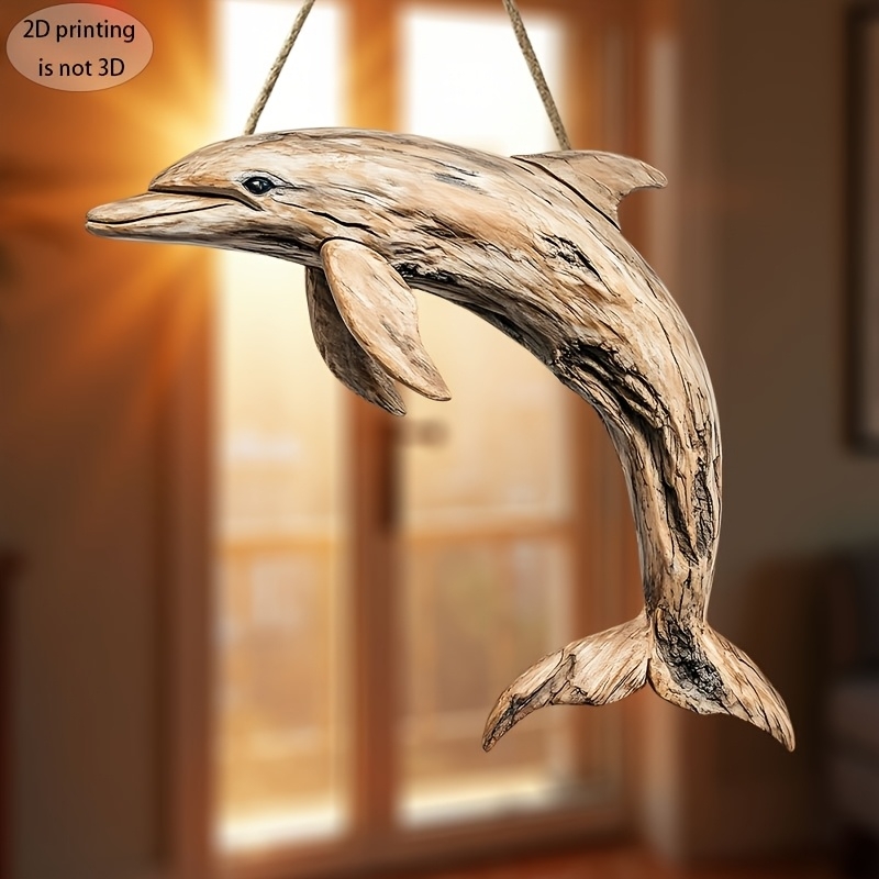 2D 10in Elegant Dolphin Wooden - Family Tree Print ulasan dan harga