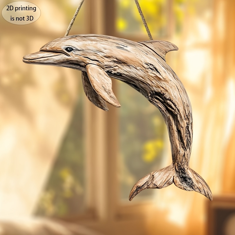 2D 10in Elegant Dolphin Wooden - Family Tree Print ulasan dan harga