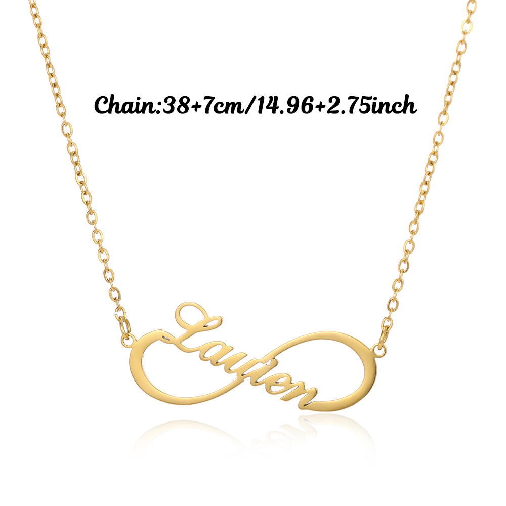 Custom Name Infinity Necklaces - Name Necklace Custom ulasan dan harga