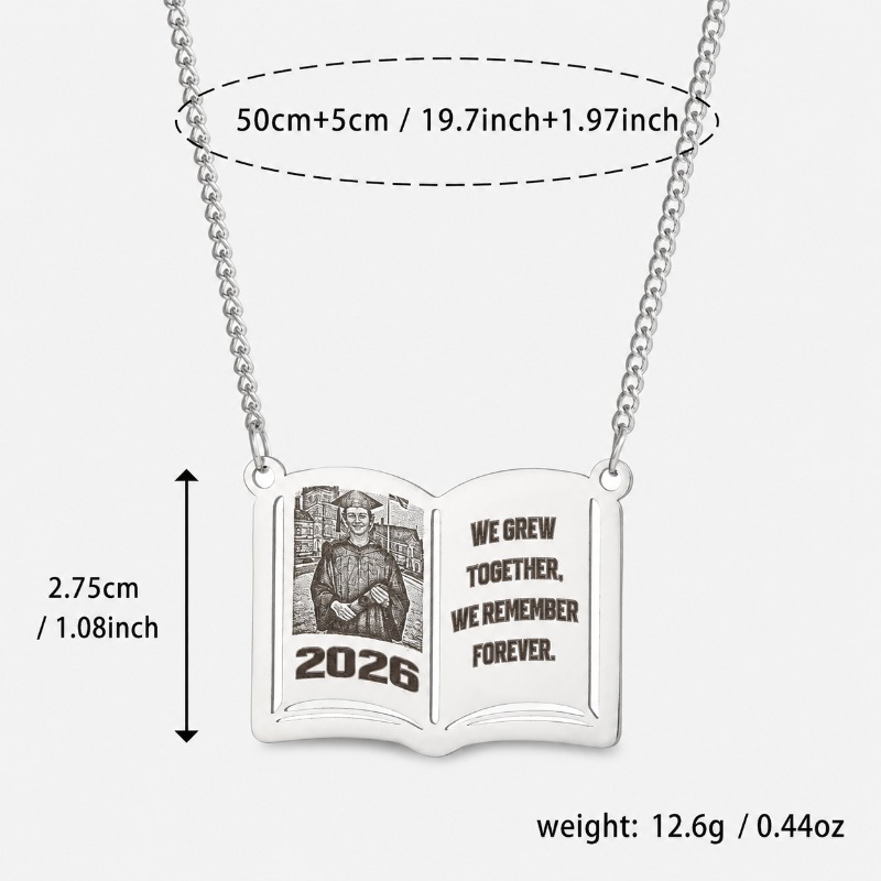 Custom Photo Book Necklace Sta - Custom Photo Book ulasan dan harga