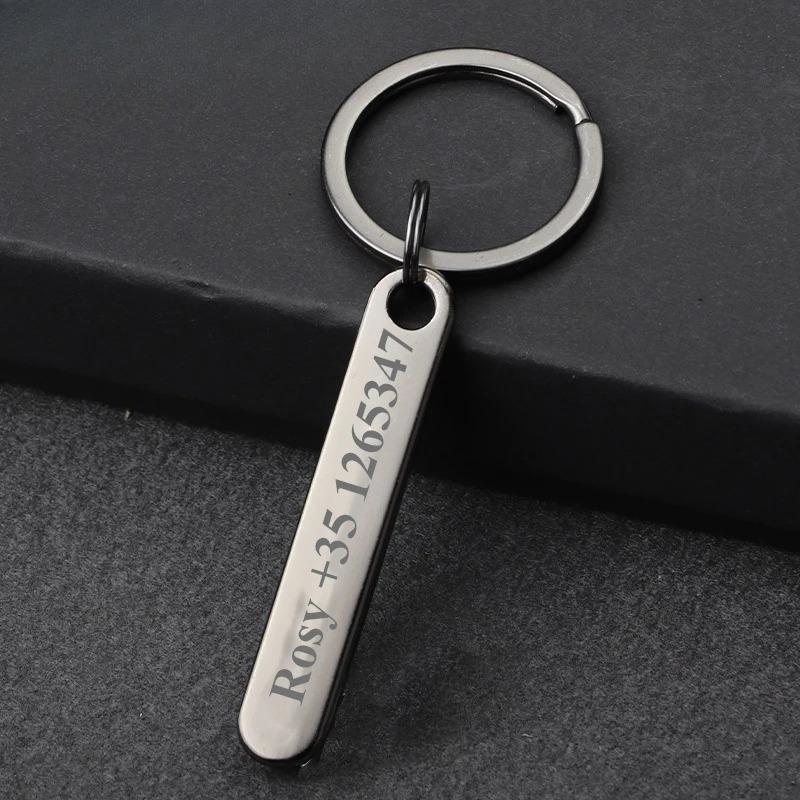 Custom Keychain with Free Engr - Initial Ring Custom ulasan dan harga