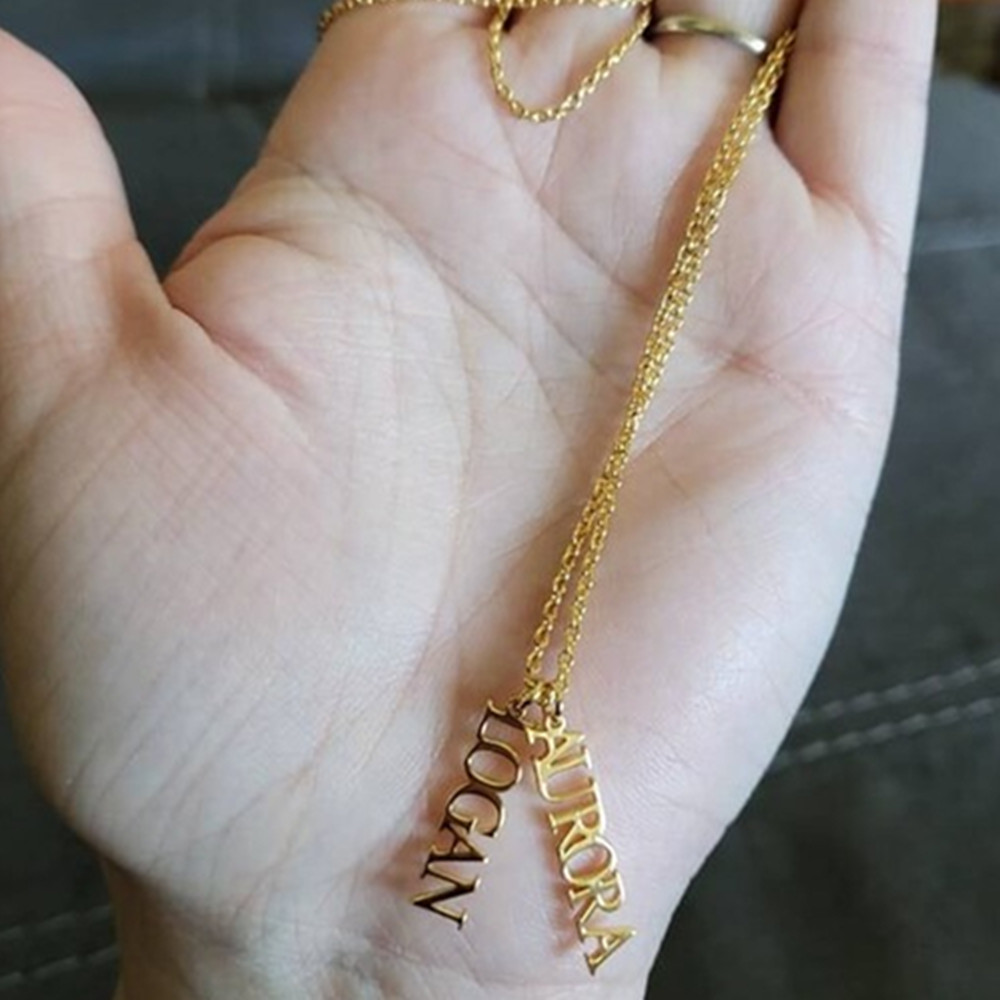 Custom Multiple Name Necklace  - Birth Flower Necklace ulasan dan harga