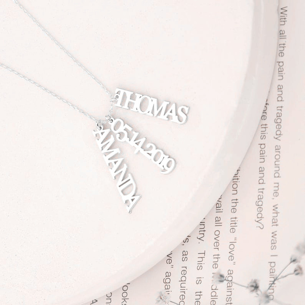 Custom Multiple Name Necklace  - Birth Flower Necklace ulasan dan harga