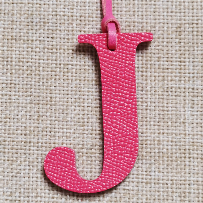 English Letter H I J K L M N A - Monogram Keychain Leather ulasan dan harga