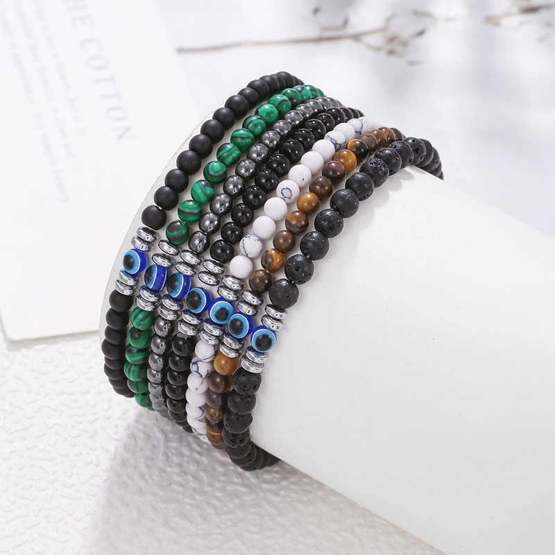 Trendy 4mm Obsidian Hematite N - Coordinates Bracelet ulasan dan harga